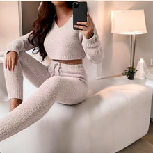 Load image into Gallery viewer, Cozy Cashmere Jogger and Sweater Set