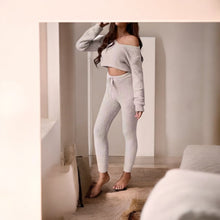 Load image into Gallery viewer, Cozy Cashmere Jogger and Sweater Set