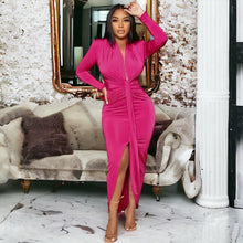 Load image into Gallery viewer, Keep It Classy Neck Plunge Dress