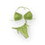 Yacht Me Green Ruched Bikini