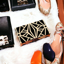 Load image into Gallery viewer, Bougie Bitch Gold Hollow Clutch
