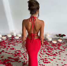Load image into Gallery viewer, Bare Escape Halter Dress
