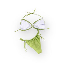 Load image into Gallery viewer, Yacht Me Green Ruched Bikini
