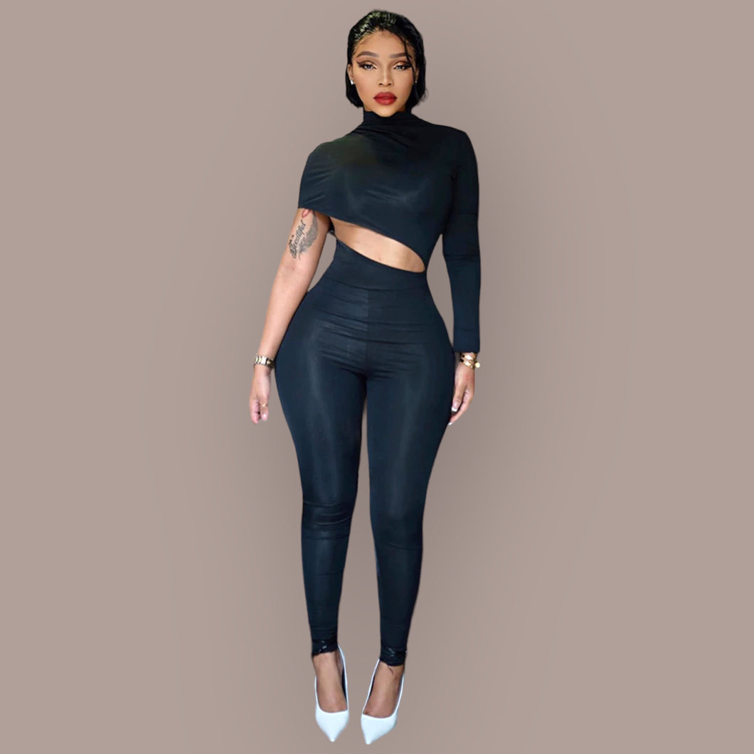 Too Hot to Handle Asymmetric Jumpsuit