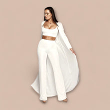 Load image into Gallery viewer, Always Winning Ribbed 3pc Pant Set
