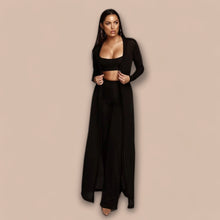 Load image into Gallery viewer, Always Winning Ribbed 3pc Pant Set
