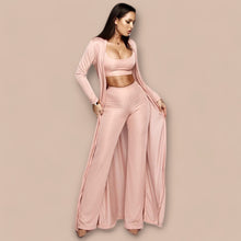 Load image into Gallery viewer, Always Winning Ribbed 3pc Pant Set
