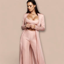 Load image into Gallery viewer, Always Winning Ribbed 3pc Pant Set
