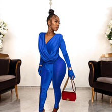 Load image into Gallery viewer, Hearts On Deck Mesh Velvet Jumpsuit
