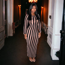 Load image into Gallery viewer, Once Upon A Friday Night Striped Dress
