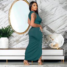 Load image into Gallery viewer, Keep It Classy Neck Plunge Dress
