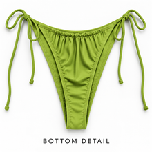 Load image into Gallery viewer, Yacht Me Green Ruched Bikini
