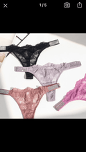 Load image into Gallery viewer, Vixen Luxe Diamond Lace Thong
