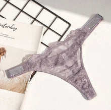 Load image into Gallery viewer, Vixen Luxe Diamond Lace Thong
