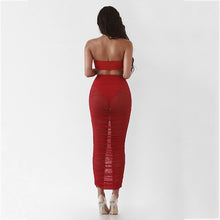 Load image into Gallery viewer, Vixen Sheer Ruched Skirt Cover Up

