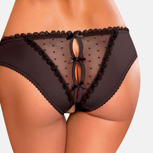 Temptation Mesh Lace Crotchless