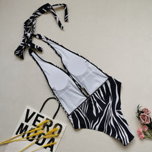 Load image into Gallery viewer, Deep V Plunge Monokini Plus Size
