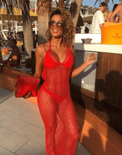 Load image into Gallery viewer, Halter Mesh Cover Up

