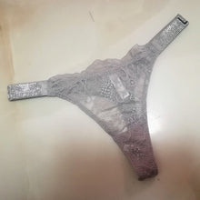 Load image into Gallery viewer, Vixen Luxe Diamond Lace Thong
