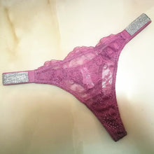 Load image into Gallery viewer, Vixen Luxe Diamond Lace Thong
