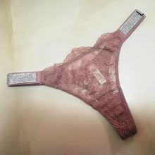 Load image into Gallery viewer, Vixen Luxe Diamond Lace Thong
