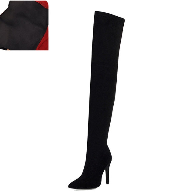 Suede Over the Knee Boots