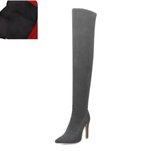 Load image into Gallery viewer, Suede Over the Knee Boots
