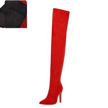 Load image into Gallery viewer, Suede Over the Knee Boots
