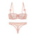 Angel Lace Balconette Bra & Panty Set (Pink)