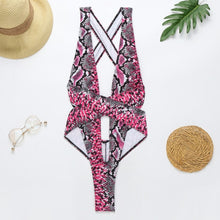 Load image into Gallery viewer, Besties Snakeskin Monokini
